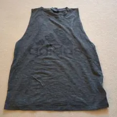 adidas ダークグレー タンクトップ M