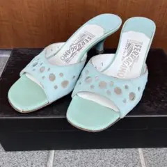 Salvatore Ferragamo ミュール サンダル　ミントグリーンのサムネイル