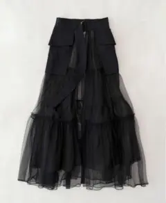 チュールティアードベルトスカート【MAISON SPECIALメゾンスペシャル】