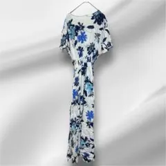 【S】フラワープリント ワンピース 夏 リゾート グアム 旅行 薄着