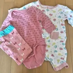 ベビー服 3枚セット 長袖 70、75サイズ 女の子 まとめ売り