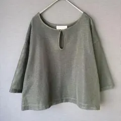 美品 SEASON REASON メッシュプルオーバー カーキ L しまむら