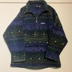 Patagonia パタゴニア USA製 フリース 総柄 シンチラ 90s