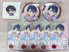 にじさんじ 8周年 夢追翔 グリッター缶バッジ メタルカード ステッカー