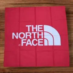 未使用 The North Face ノースフェイス ロゴバンダナ 赤ビッグロゴ