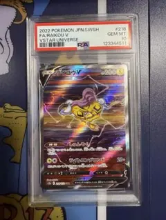ライコウV SAR 【PSA10】 PSA10鑑定済み】PK-S12a-218 ライコウV SAR | ポケモンカード