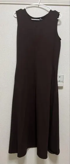 UNIQLO ウルトラストレッチワンピース S ブラウン