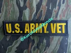 US ARMY VETユーエス・アーミー・ベットアメリカ陸軍退役軍人パッチ熱着