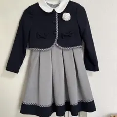 Waltz by BEAMS Designネイビーグレー 入学式ワンピース130