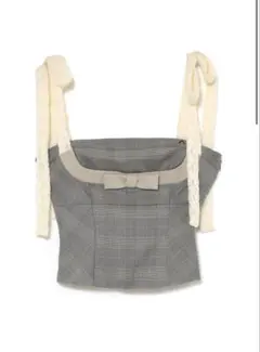 andmary Evelyn ribbon camisole gray M - メルカリ