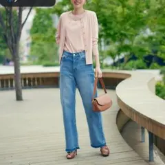 ピンキー＆ダイアンセミワイドデニムパンツ36のサムネイル