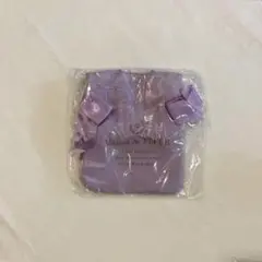 メゾン・ド・フルール ダブルリボンギャザートートバッグキーホルダー2 パープル