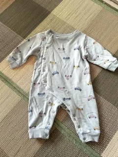 tete a tete くるまロンパース　バースデー　のりもの柄　秋冬