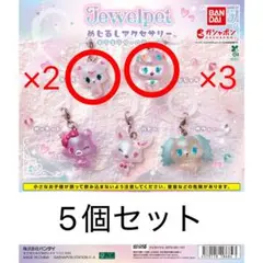 ジュエルペット めじるしアクセサリー キラキラオーロラver. 5個セット