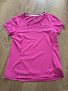 NIKE ナイキ DRI-FIT ランニング Tシャツ レディース L ピンクのサムネイル