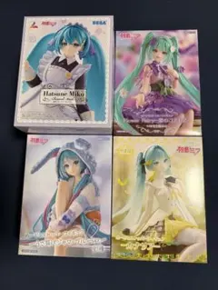 未開封・匿名配送　初音ミク プライズフィギュア4種 まとめ売り