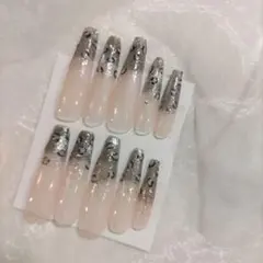 ヒョウ柄ネイルチップ　10個セット