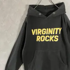 人気カラー　ヴィンテージ　パーカー　フーディー　プリントロゴ　英字　黒　IW22