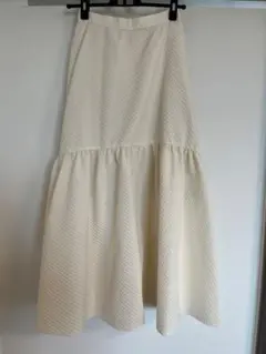 アイボリー フレアスカート サイズF