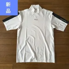 新品 FILA モックネック 半袖シャツ ホワイト