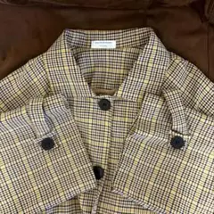FASHIRU チェックロングコートのサムネイル