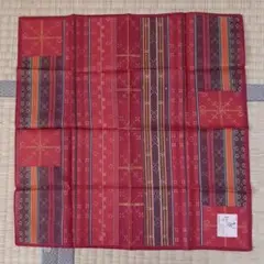 【新品未使用】沖縄民芸品　花織りハンカチ