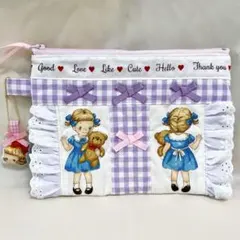 ココア様専用ページ♡マーガレットアンドソフィー　フリルリボン　メルヘンポーチ