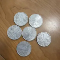 旧東ドイツ 1マルク硬貨 古銭 6枚セット 旧東ドイツ 1マルク硬貨 古銭 6枚セット - メルカリ