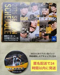 阪神タイガース 中野拓夢★2022.6.26今日のイチオシ缶バッジ★TORACOのサムネイル