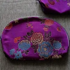 紫色ポーチ2点セット