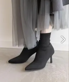 RANDA ソフトストレッチニットソックスブーツ M