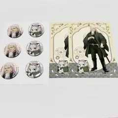 【4点セット】ゴールデンカムイ　どうぶつフォーゼ　土方　缶バッジ　購入特典