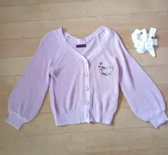 ラブトキシック 150 カーディガン リボン付き ピンク