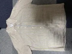 ブルックスブラザーズ　黄土色　半袖シャツ