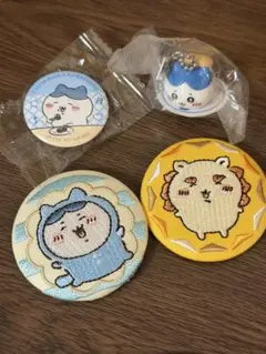 ちいかわ ハチワレピンバッジとフィギュアセット