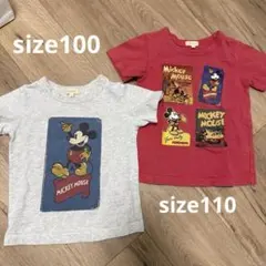 Hushush ミッキーマウス Tシャツ 2枚セット 100cm 110cmのサムネイル