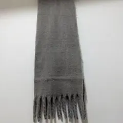 nouer グレー フリンジ付き マフラー