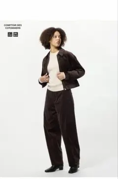 ブラウン ワイドパンツ