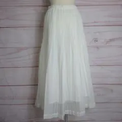 ACUTA◇リネンライク ワッシャープリーツスカート sizeF