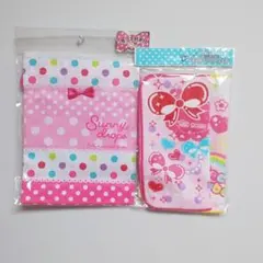 【新品】入学のご準備に！新1年生★新学期★コップ袋＆ミニタオル２枚★3点セット