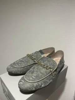 Laura Lea ビットローファーパンプス ミント 25.5cm