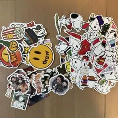 スヌーピー・drew 鬼滅の刃　シール　ステッカーセット まとめて