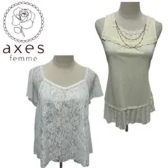 axes femme トップス　キャミソール　2点セット　カットソー　ブラウスのサムネイル