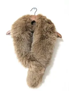 美品　リアルファー　マフラー　毛皮　フォックス　柔らかい