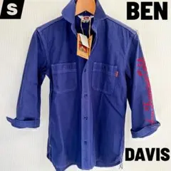BEN DAVIS ベンデイビス 七分袖 シャツ S ネイビー 新品未使用のサムネイル