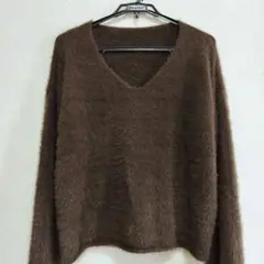 ファースリーブニット