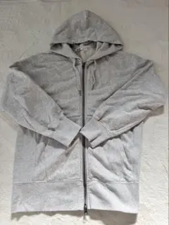 UNIQLO U ライトグレー ジップアップパーカー M