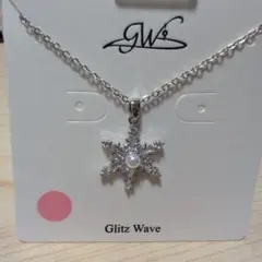 雪の結晶ネックレス