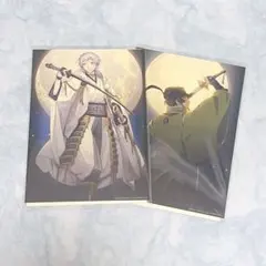 刀剣乱舞 鶴丸 石切丸 クリアポストカード 六周年記念祝画 ①