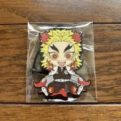 鬼滅の刃　煉獄杏寿郎　ぺたん娘　ラバーストラップ　ラバスト　イヤホンジャック